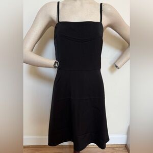 Classic Black Sleeveless A-Line Dress